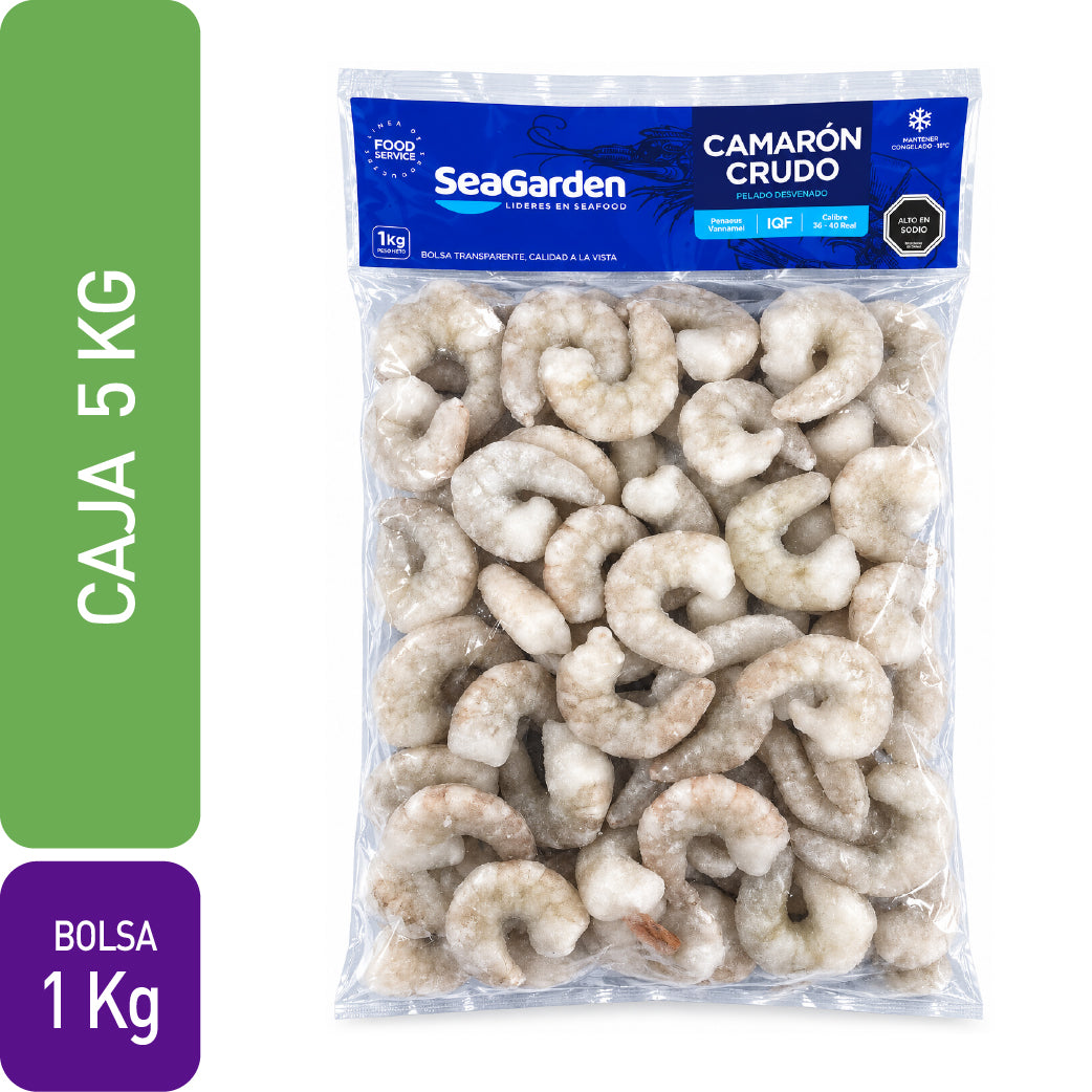 Camarón 36/40 P&D Net Count Compensado | Caja 5 × 1 Kg