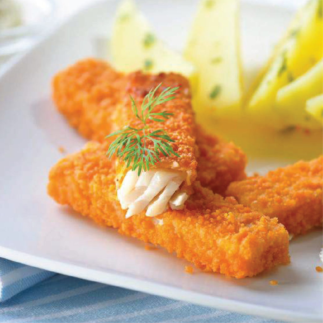 Barritas de Merluza Apanadas 1Kg