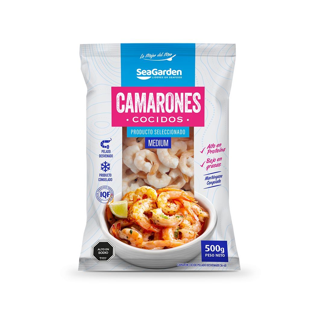 Camarón Medium Cocido Pelado 500g
