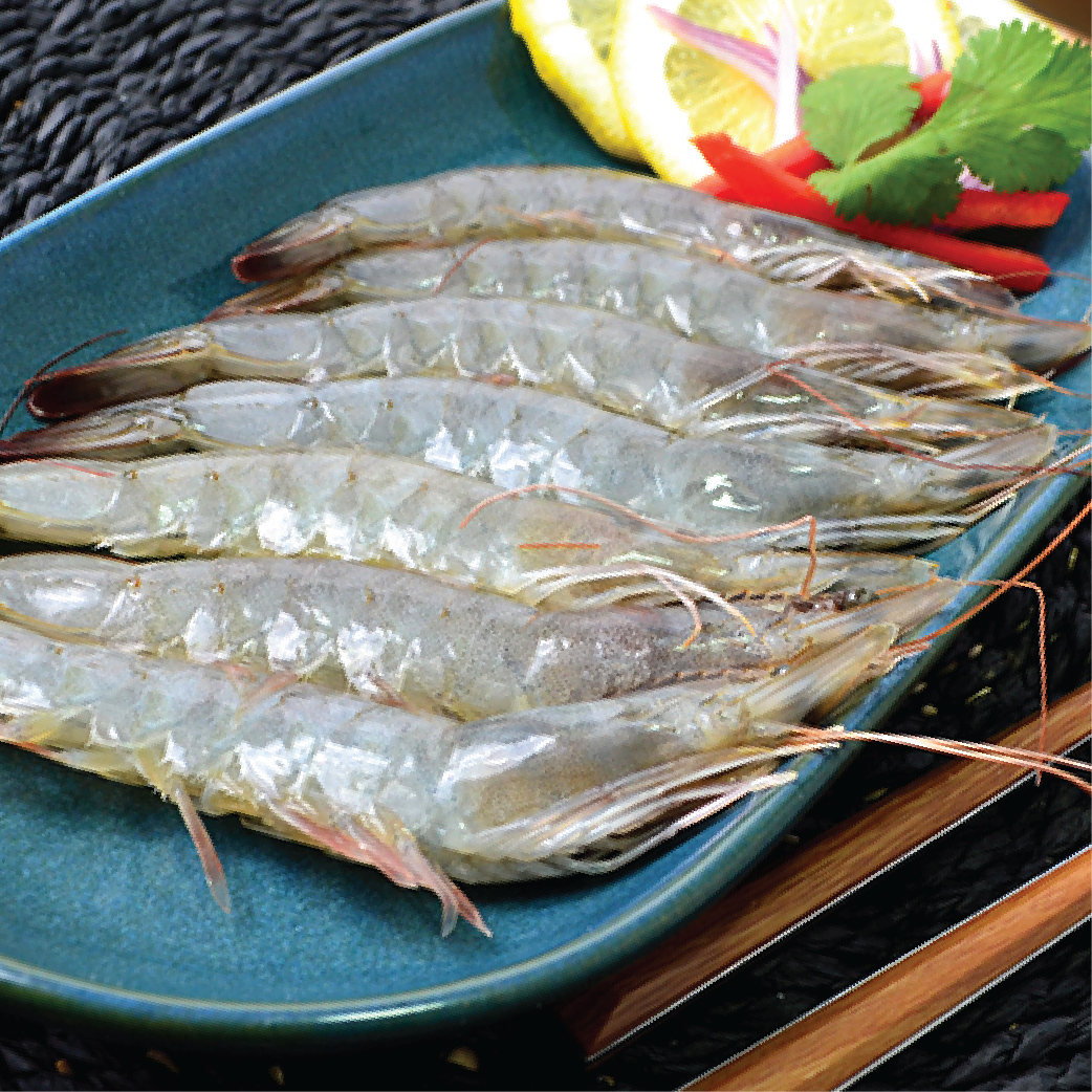 Camarón 30/40 Entero Decorado Ecuatoriano, 1Kg