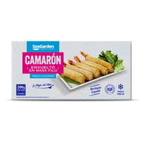 Camarón crudo envuelto en masa filo 200g - Caja 20u