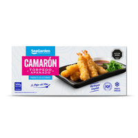 Camarón torpedo crudo apanado 500g - Caja 10u