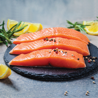 Salmón Porciones con Piel 500g