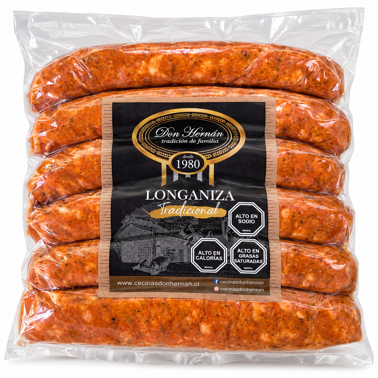Longaniza Tradicional 6 und | Caja 4 Sachets