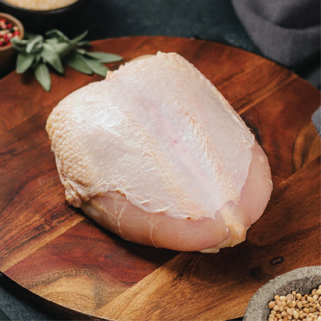 Pechuga Entera de Pollo sin Marinar Interfoliada 15 Kg