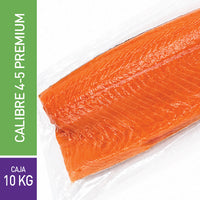 Filete de Salmón Premium C/Piel 4-5 Lb | Caja 10 Kg